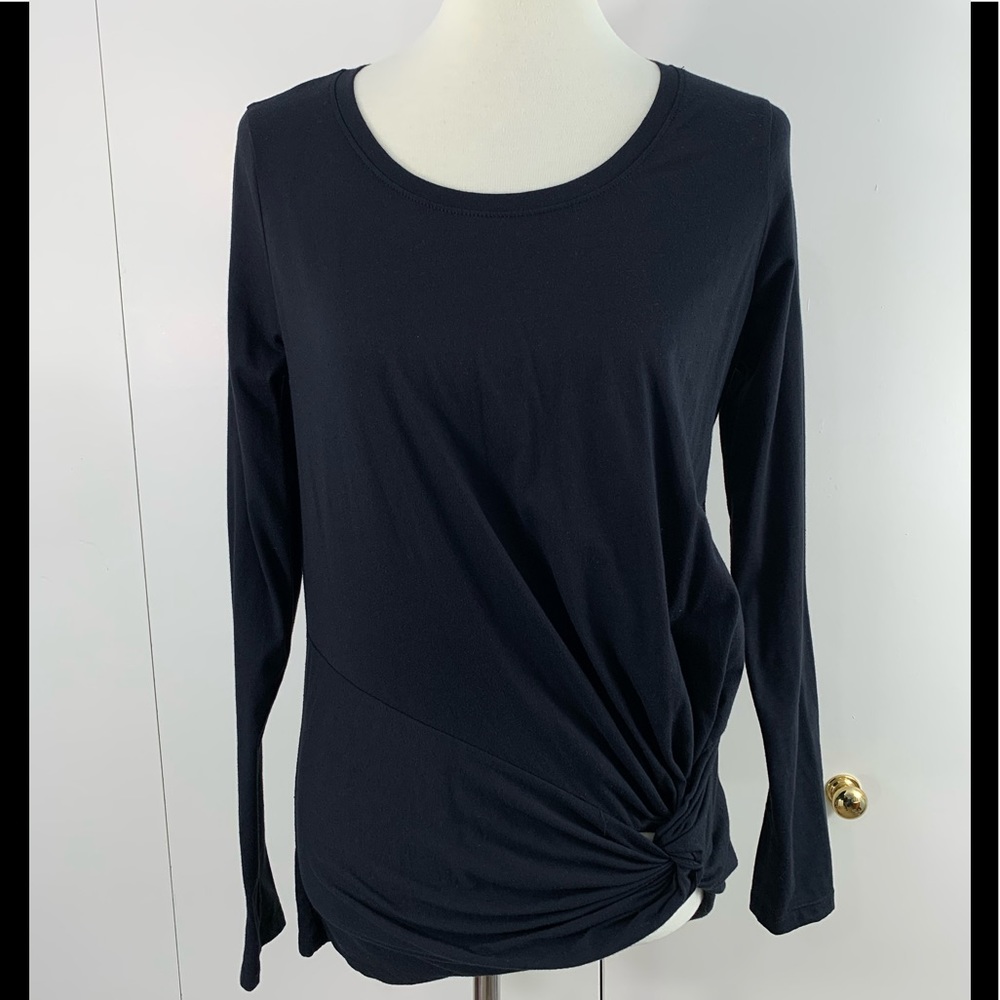 Fabletics M long sleeve tee gathers at waist